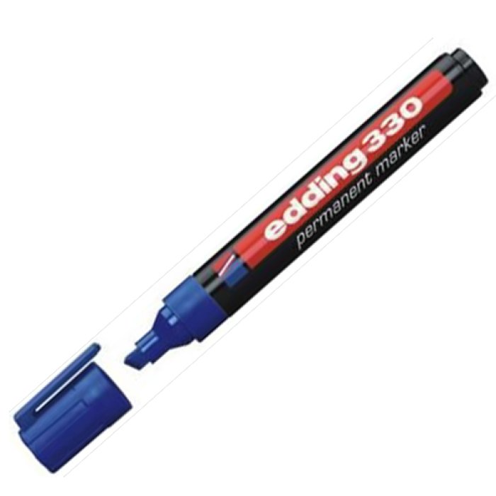 Edding_36400_248408564.jpg Marker permanentni Edding E-300, kosi vrh, plavi - Slika 1