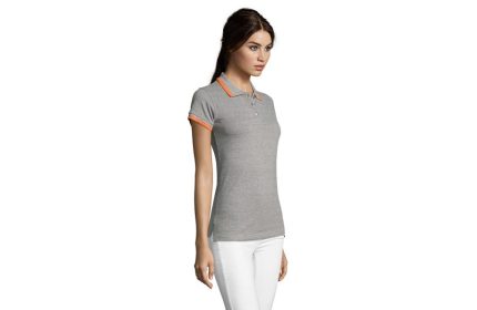 PASADENA WOMEN ženska polo majica sa kratkim rukavima - Grey melange , M