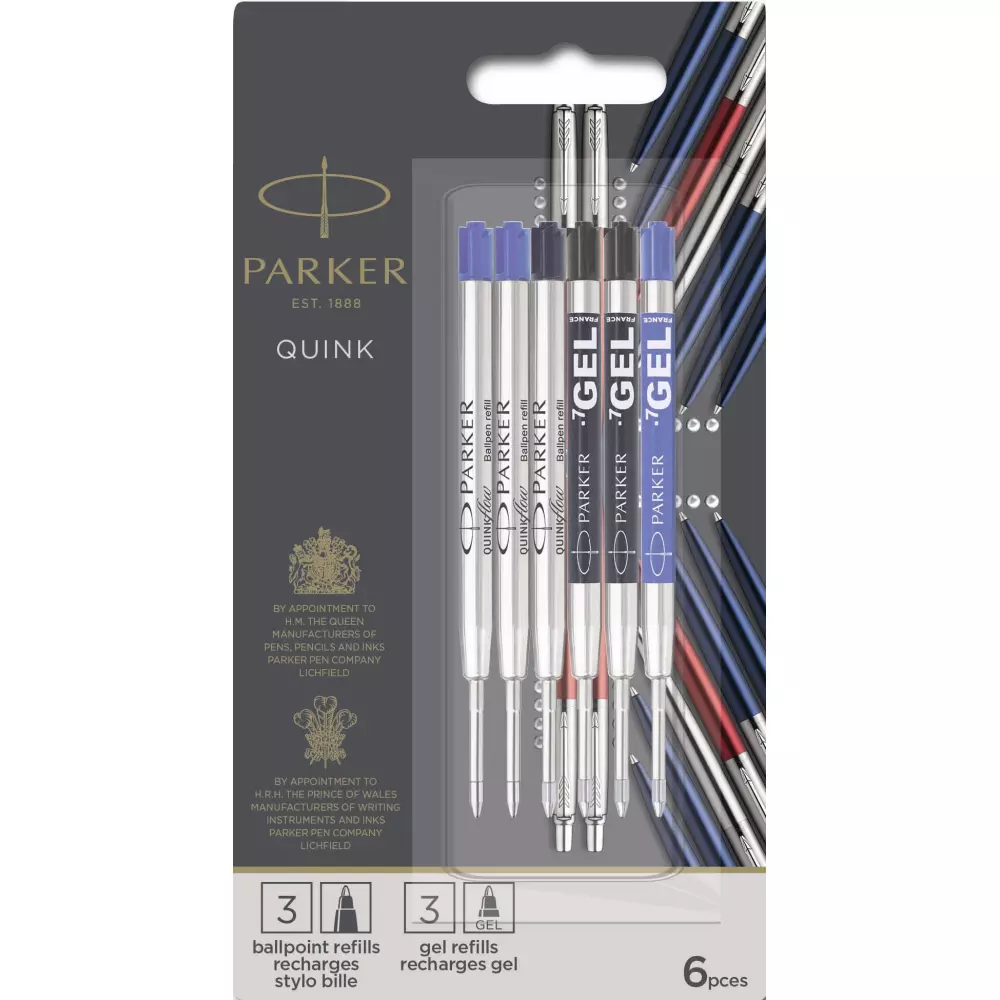 large_PK32738 PARKER Royal refil HO QUINK black+blue - Slika 1