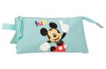 MICKEY FUN WITH FRIEDNS prazna pernica sa 3 pregrade - tirkizna - Slika 2