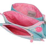 ENSO LITTLE URBAN QUEEN prazna pernica sa 3 pregrade - tirkizna
