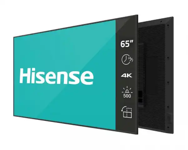 hisense_49739_51355490.webp HISENSE 65'' 65DM66D 4K UHD 500 nita Digital Signage Display - 247 Operation - Slika 1