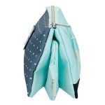 PEPE JEANS DALMA prazna pernica sa 3 pregrade - tirkizna