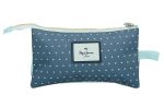 PEPE JEANS DALMA prazna pernica sa 3 pregrade - tirkizna - Slika 3