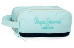 PEPE JEANS DALMA prazna pernica sa 3 pregrade - tirkizna - Slika 9