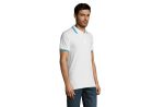 PASADENA MEN muška polo majica sa kratkim rukavima - Bela/aqua , S