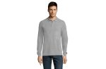 WINTER II muška polo majica sa dugim rukavima - Grey melange , 3XL - Slika 4