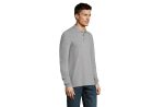 WINTER II muška polo majica sa dugim rukavima - Grey melange , 3XL