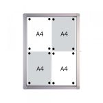 Tabla oglasna 2X3 SK4SE bela magnetna, vodootporna, 4xA4, vrata, st... - Slika 2
