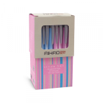 Hemijska olovka AIHAO 567C roze-plava mix 1/40 - Slika 3