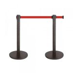 Stub barijera AM 7570 crni, 90cm sa trakom 2,5m - Slika 2