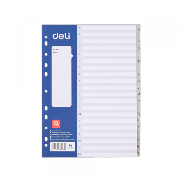 deli_h001d_101833709.jpg Pregradni indeksi PVC A-Z Deli E38157 A4 - Slika 1