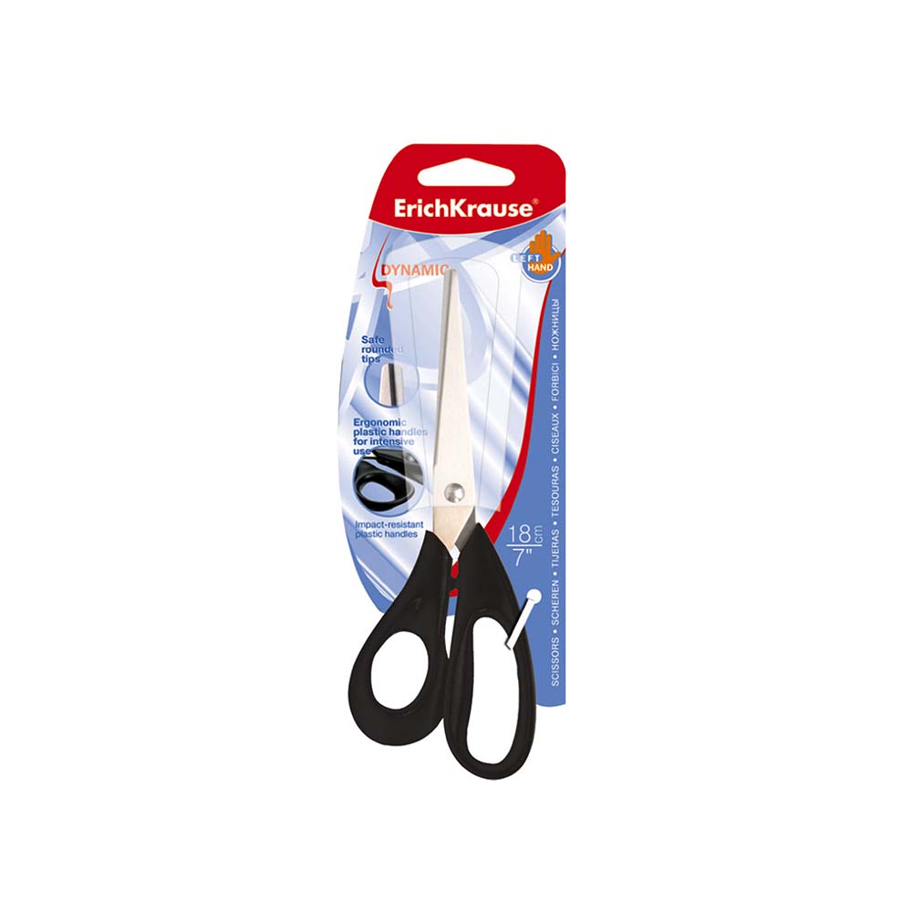 erich-krause_9939d_145839301.jpg Makaze kancelarijske ERICH KRAUSE Dynamic 18cm za levoruke - Slika 1