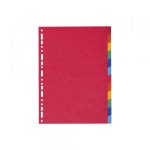 Pregradni karton A4 Exacompta 2012E color 1/12