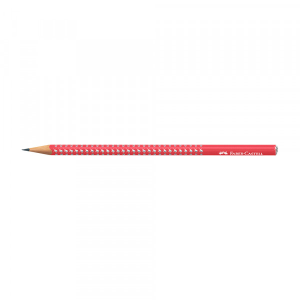 faber-castell_4694d_54985656.jpg Grafitna olovka Faber Castel GRIP HB Sparkle candy cane red 118240 - Slika 1