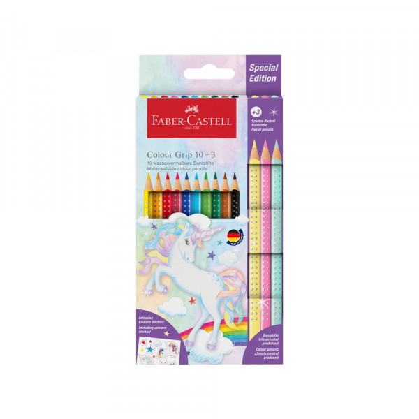 faber-castell_7475d_26894412.jpg Drvene bojice Faber Castell GRIP 1/10 Unicorn+3 Sparkle 2015420 - Slika 1