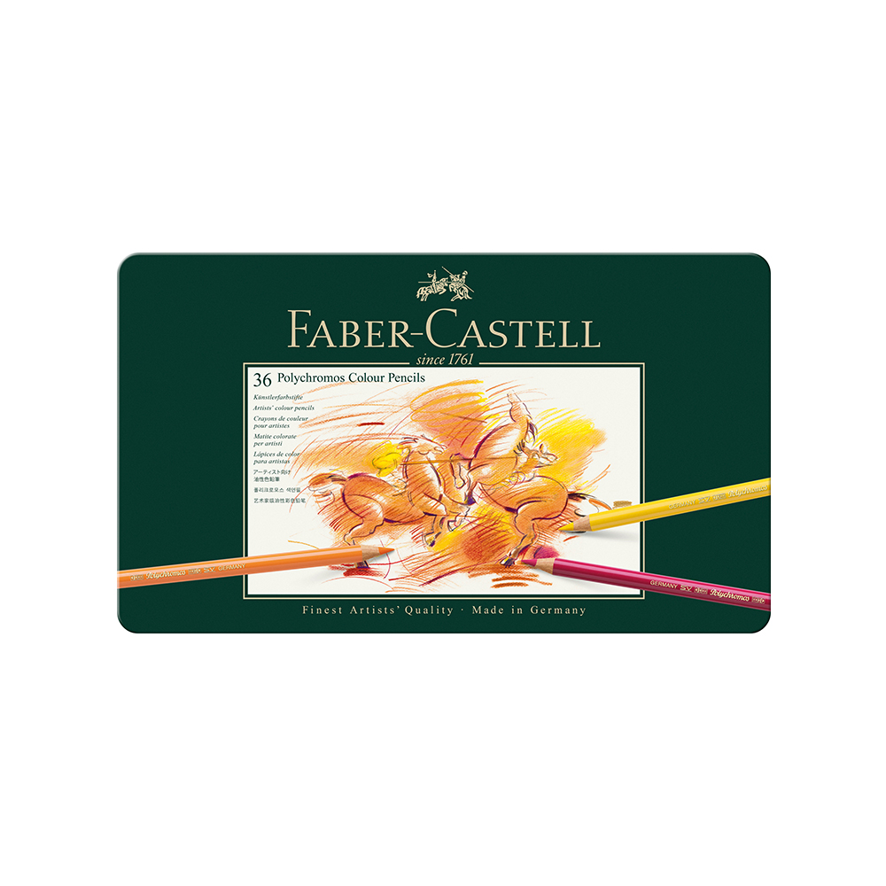 faber-castell_8777d_91026631.jpg Drvene bojice Faber Castell Polychromos 1/36 110036 metalna kutija - Slika 1