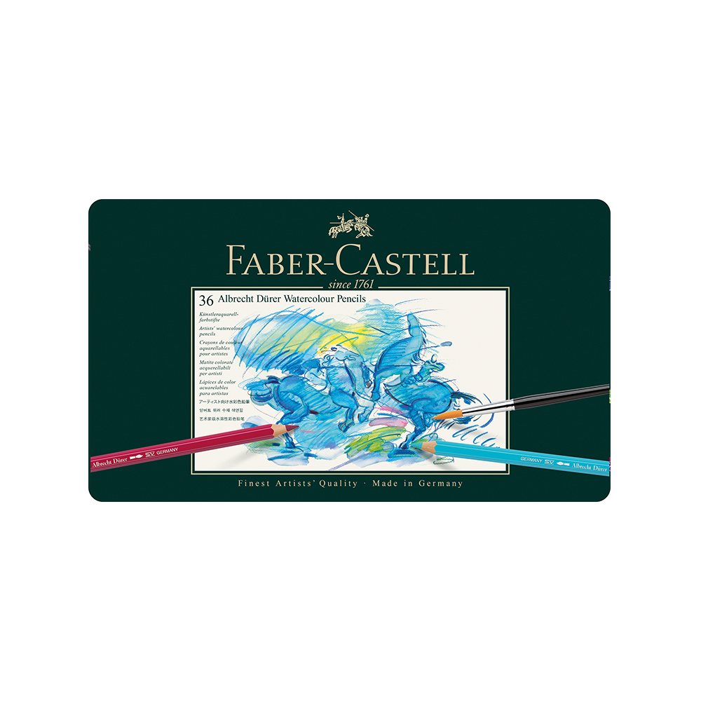 faber-castell_b641d_26380161.jpg Drvene bojice Faber Castell Albrecht Durer 1/36 117536 metalna kutija - Slika 1