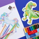 Drvene Bojice Faber Castell Dino Klasik 1/18+3 met+3 neon + stikeri... - Slika 2