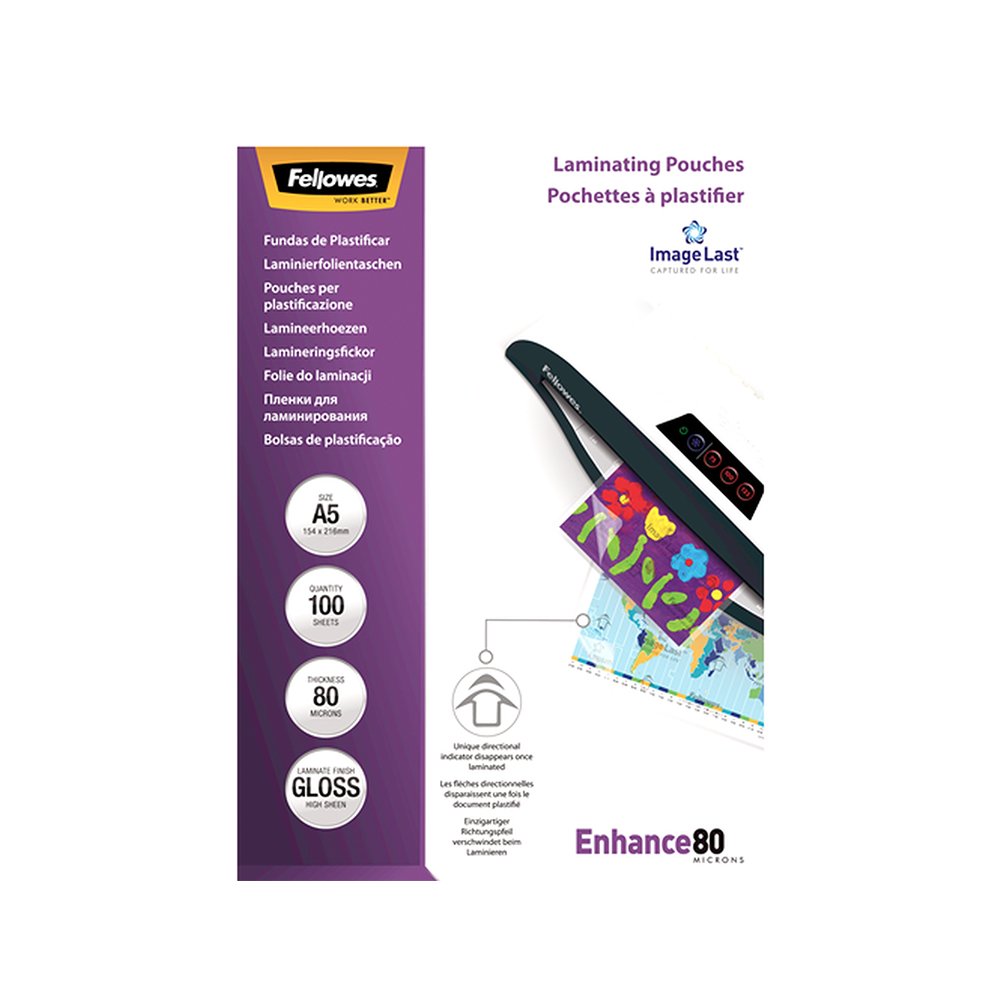 fellowes_5841d_264347312.jpg Folija za plastifikaciju FELLOWES 5306002 - A5 80 mic - Slika 1