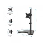 Nosač monitora Fellowes Professional Freestanding Series Single 80... - Slika 3