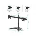 Nosač Monitora Fellowes Profesional Series Freestanding Dual Horiz... - Slika 5