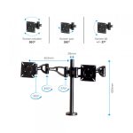 Nosač Monitora Fellowes Profesional Series Dual 8041701 - Slika 2