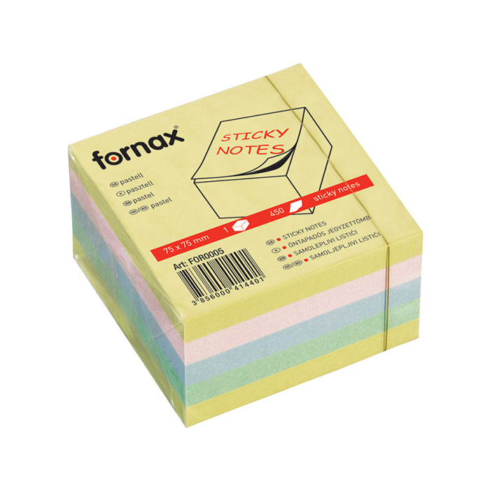 fornax_7706d_195396336.jpg Kocka samolepljivi listići FORNAX 450 lis, 75x75 PASTEL 414401 - Slika 1
