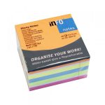 Kocka samolepljivi listići INFO NOTES 450 lis, 75x75 brilliant mix...