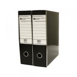 Registrator A4 sa metalnim ojačanjem plastificiran crni široki