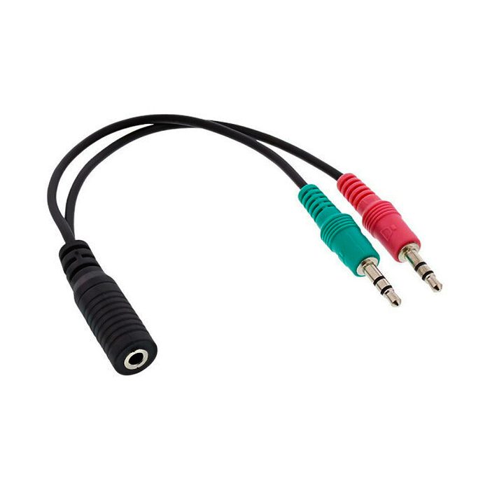 Adapter 2 x AUX 3.5mm 3p – AUX 3.5mm 4p - Kairos