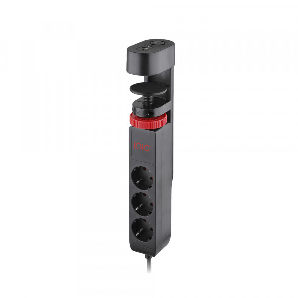 olympia_k573d_208651467.jpg Produžni kabl SL3000 3 utičnice, 1,5m USB A/C, crni - Slika 1