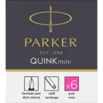 PARKER patrone mini QUINK pink 1/6