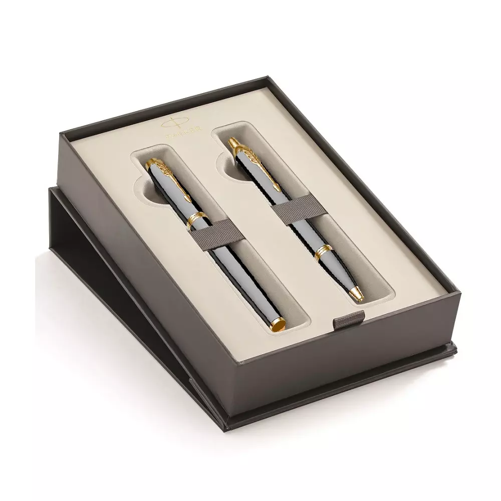 parker_pk68284e_45641717.webp PARKER ROYAL DUO set HO+NP IM Black GT - Slika 1