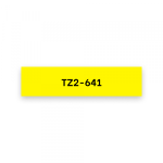 TZ2-641 crna na žuto 18 mm - Slika 2