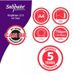 Klaser PVC Snopake A4 2 prstena 15mm, Superline Clear - Slika 2