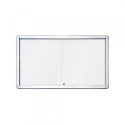 Tabla oglasna Rocada 8xA4, bela magnetna, klizna vrata, 94 x 68
