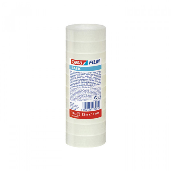 tesa_b842d_248771250.jpg Lepljiva traka Basic Tesa 15mmx33mm pk10 58568 - Slika 1