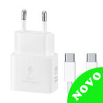 Brzi punjač Samsung GaN 25W beli + kabl USB tip C