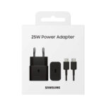 Brzi punjač Samsung GaN 25W crni + kabl USB tip C - Slika 2
