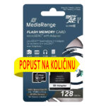 MicroSD MediaRange (+ SD adapter) 128GB klasa 10