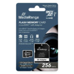 MicroSD MediaRange (+ SD adapter) 256GB klasa 10