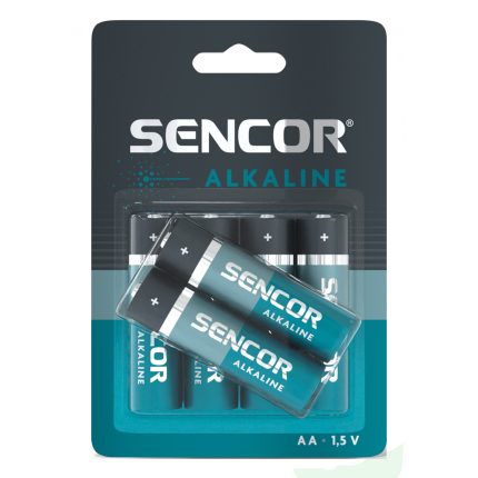 Baterija Sencor alkalna AA LR6 1/6